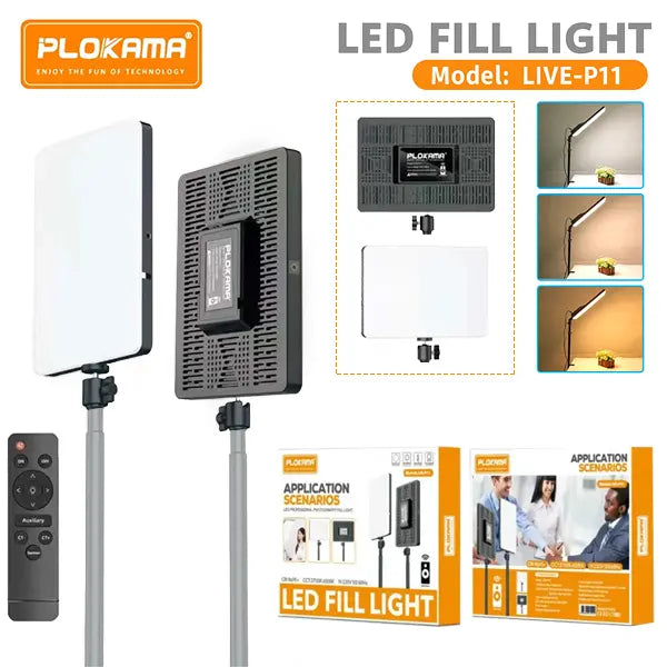 Plokama LIVE-P11 LED Photography/Videography Fill Light - Touseef Electronics