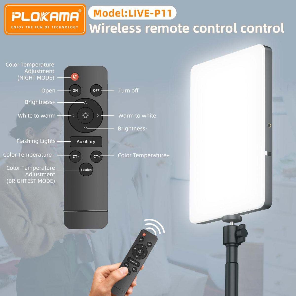 Plokama LIVE-P11 LED Photography/Videography Fill Light - Touseef Electronics