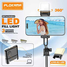 Plokama K5 Mini 3-in-1 Selfie Stick with Tripod, Bluetooth Remote| Touseef Electronics
