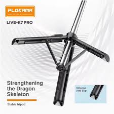 Plokama LIVE-K7 Live Streaming Bracket Selfie Stick / Tripod (110CM) | Touseef Electronics
