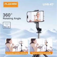 Plokama LIVE-K7 Live Streaming Bracket Selfie Stick / Tripod (110CM) | Touseef Electronics
