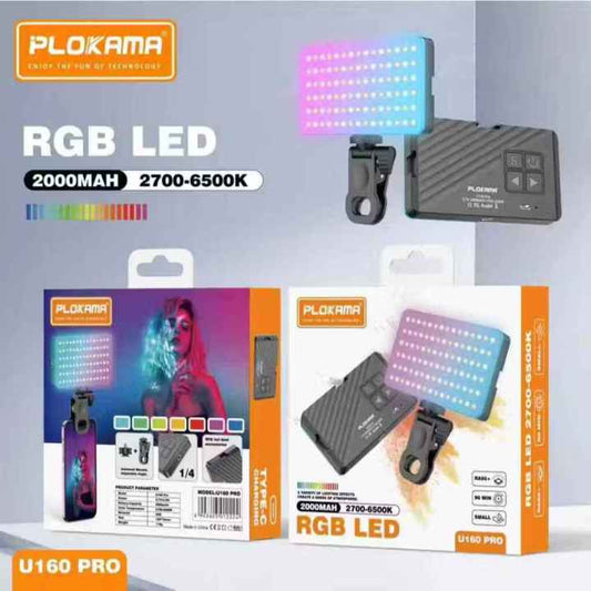 Plokama U160 Pro RGB LED Photography/Videography Fill Light - Touseef Electronics