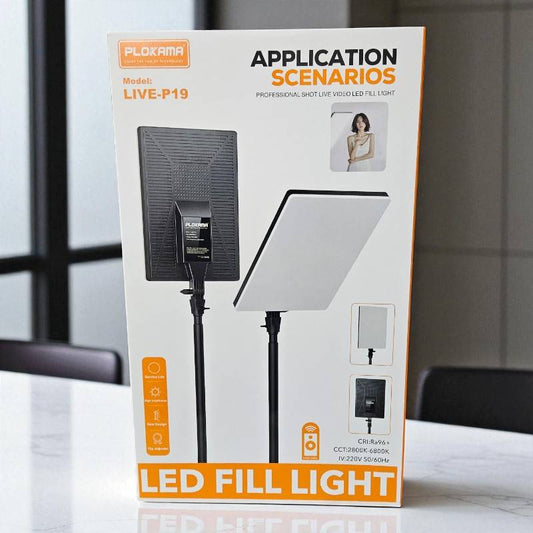 Plokama LIVE-P19 LED Photography/Videography Fill Light - Touseef Electronics