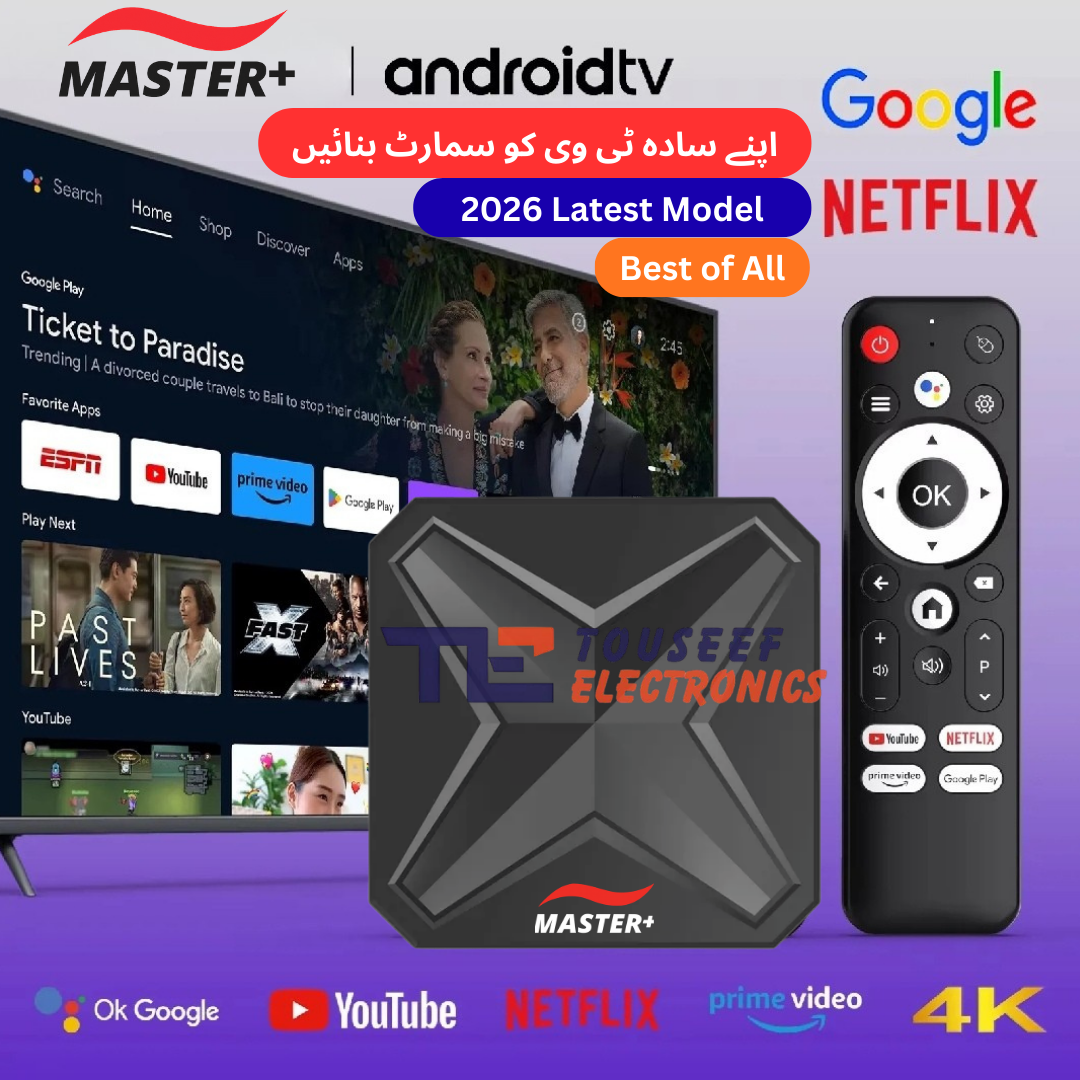 Master Plus Android 14 TV Box – 2GB/16GB | RK3518 | Dual UI| WiFi 6 | Bluetooth 5.4