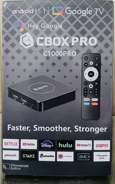 CBox C1000 Pro TV Box – 2GB RAM / 16GB ROM | WiFi 6 | Voice Remote | HikConnect App | 100% Original - Touseef Electronics