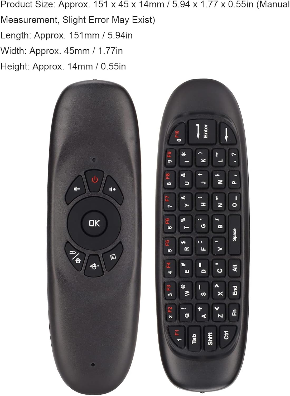 Air Mouse, 2.4GHz Keyboard with USB Receiver