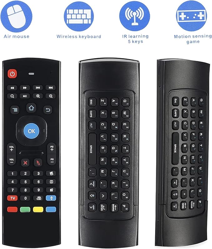 MX3 Voice Air Mouse Mini Keyboard Wireless Remote