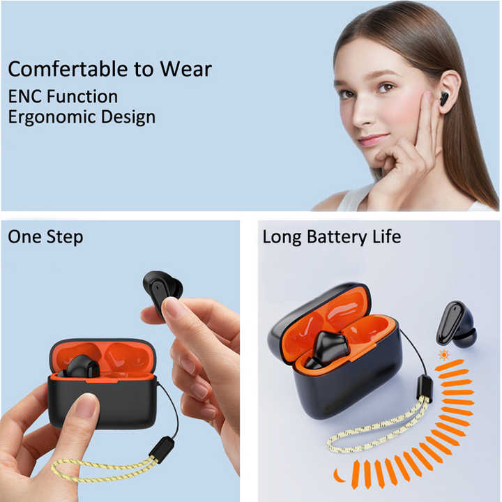 Qinsan Tws Earphone Digital Display  for Sports