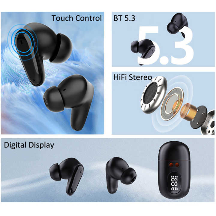 Qinsan Tws Earphone Digital Display  for Sports