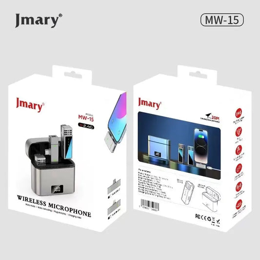 Jmary MW-15 Wireless Microphone for iOS & Android