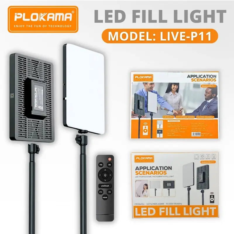 Plokama LIVE-P11 LED Photography & Video Fill Light