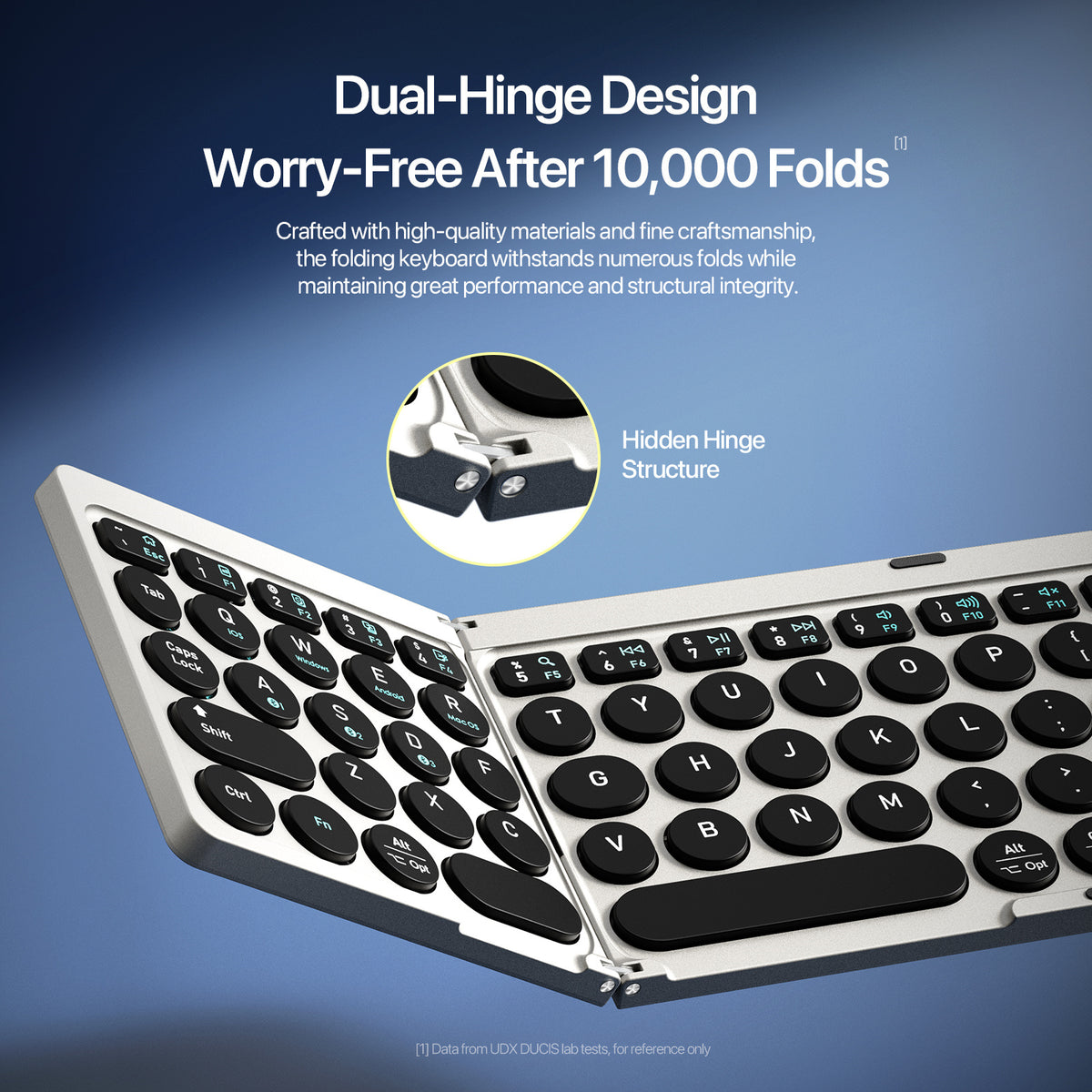 OK Flip Series Tri-fold Touch Keyboard