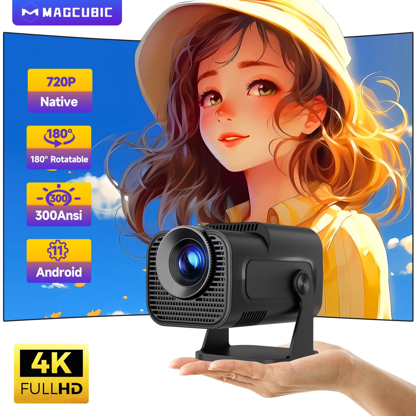 Magcubic HY320 Mini Projector 4K