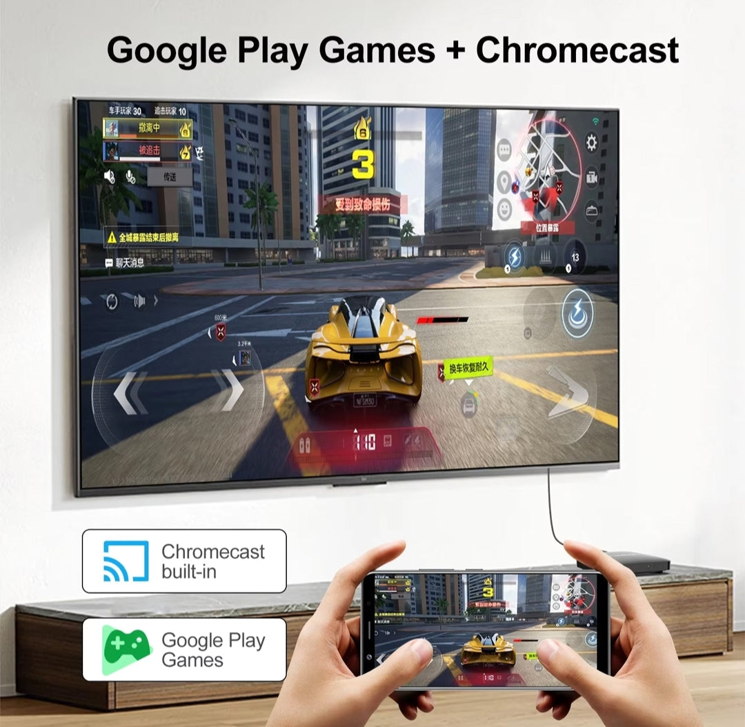 YouTube Pro Android 13 TV Box – 2GB RAM / 8GB ROM | WiFi 6 | Bluetooth 5.4| Voice Remote
