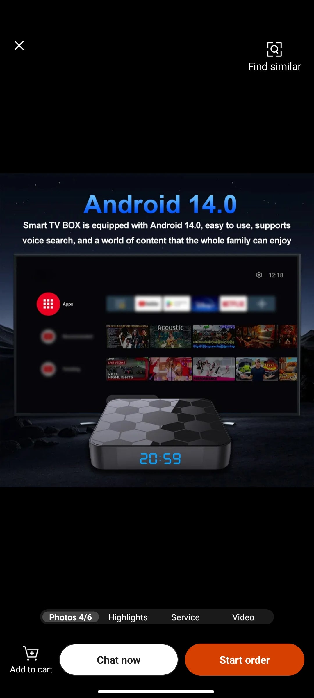Zerox Vision Pro Android 14 TV Box – 2GB/16GB | RK3518 | Fastest | WiFi 6 | BT 5.4