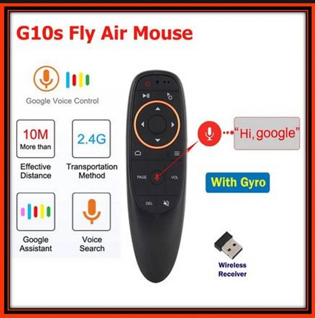 G10S Air Mouse Remote with Voice Control – 2.4GHz - Touseef Electronics