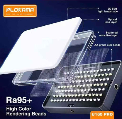 Plokama U160 Pro RGB LED Photography/Videography Fill Light - Touseef Electronics