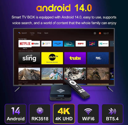 Magic Pro Neo Android 14 TV Box – 2GB/16GB - Touseef Electronics