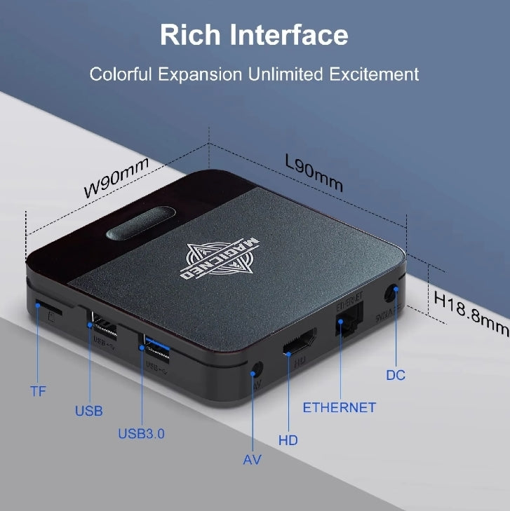 Magic Pro Neo Android 14 TV Box – 2GB/16GB - Touseef Electronics