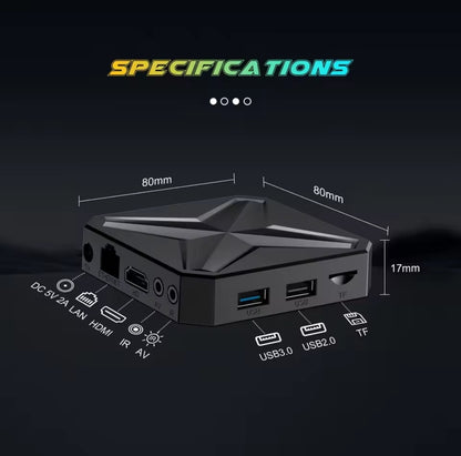 Master Plus Android 14 TV Box – 2GB/16GB | Dynamic UI | WiFi 6 | BT 5.4 | 3 Months Warranty