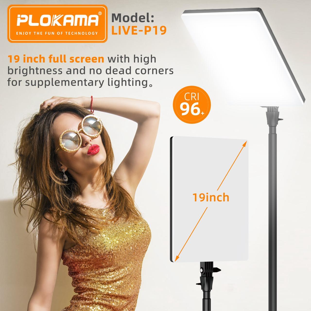 Plokama LIVE-P19 LED Photography/Videography Fill Light - Touseef Electronics