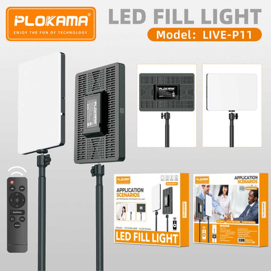 Plokama LIVE-P11 LED Photography & Video Fill Light