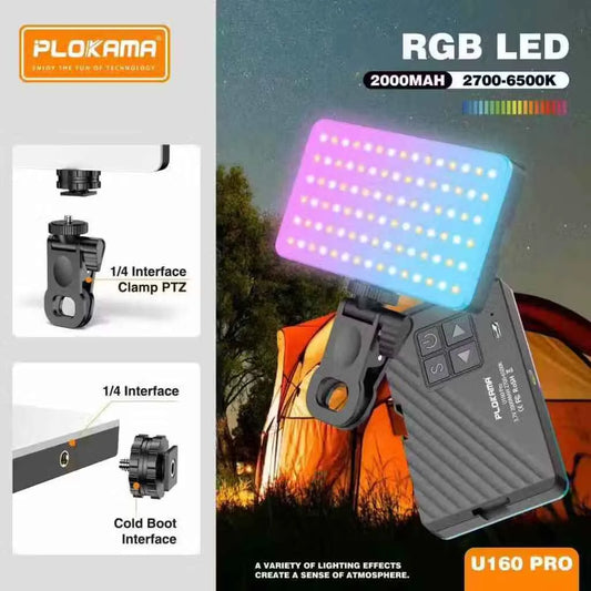 Plokama U160 Pro RGB LED Photography & Video Fill Light