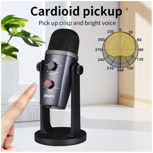 Jmary MC-PW10 USB Microphone – The Perfect Mic for Podcasting, Streaming & Recording