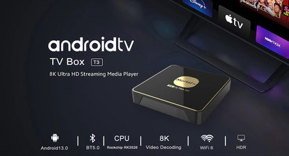 Mortal T3 Android 13 TV Box – 4GB RAM / 32GB ROM | RK3528 Latest Processor | Bluetooth 5.0 | 100% Original - Touseef Electronics